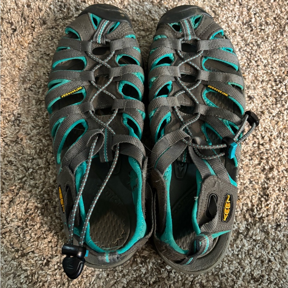 Keen Teal and Gray Outdoor Sandals